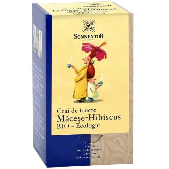 Ceai de macese si hibiscus bio 18 pliculete Sonnentor