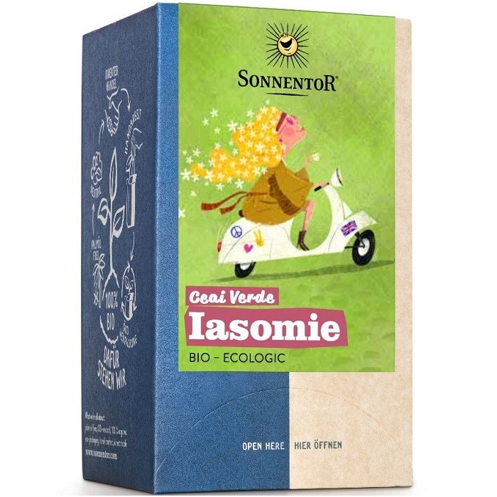 Ceai verde iasomie bio 18 plicuri Sonnentor
