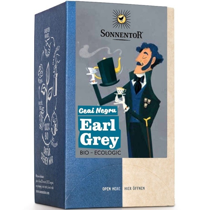 Ceai negru Earl Grey bio 18 plicuri Sonnentor
