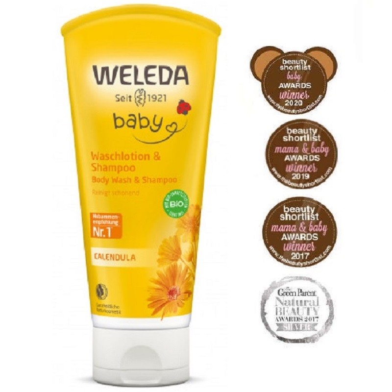 Sampon si gel de dus cu galbenele 200ml Weleda