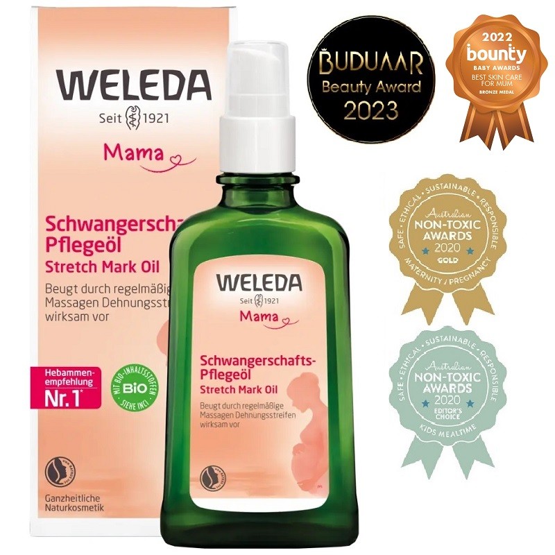 Ulei de corp antivergeturi pentru sarcina 100ml Weleda