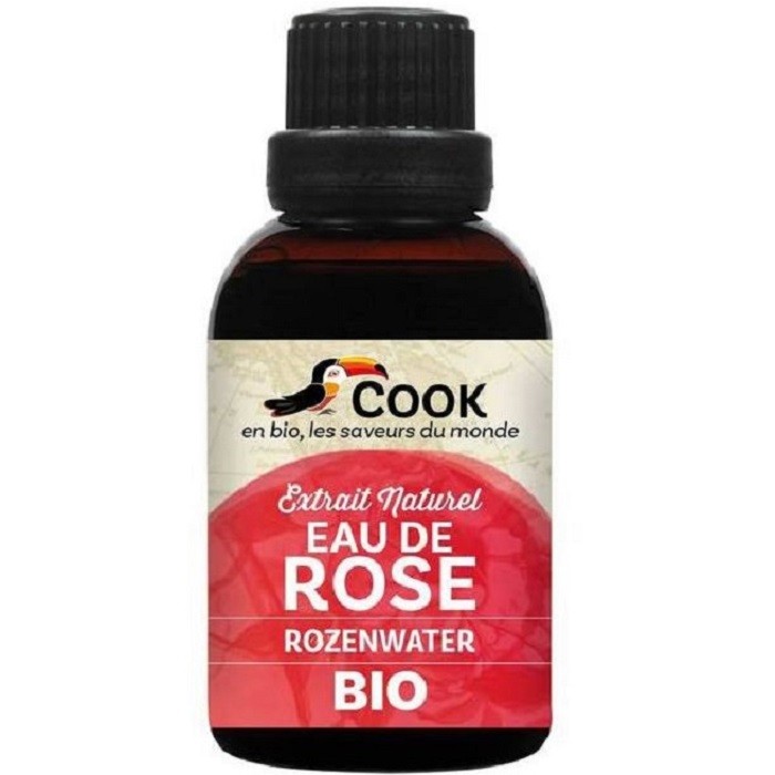 Apa de trandafiri bio, uz alimentar 50ml Cook