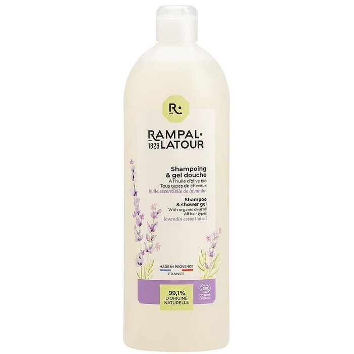 Gel de dus si sampon bio masline lavanda 1000ml Rampal Latour
