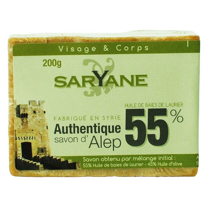 Sapun de Alep cu 55% ulei de dafin 190g Saryane