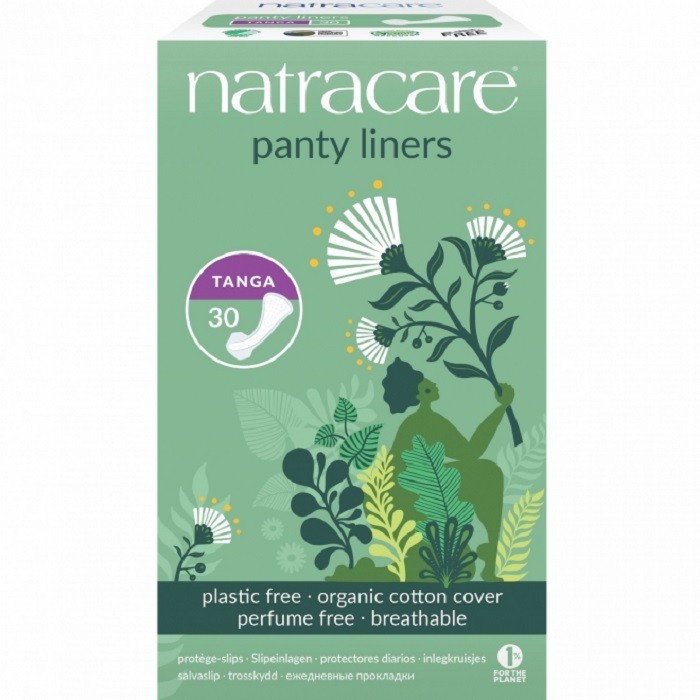 Protej slip tanga din bumbac bio, cu aripioare 30 buc Natracare