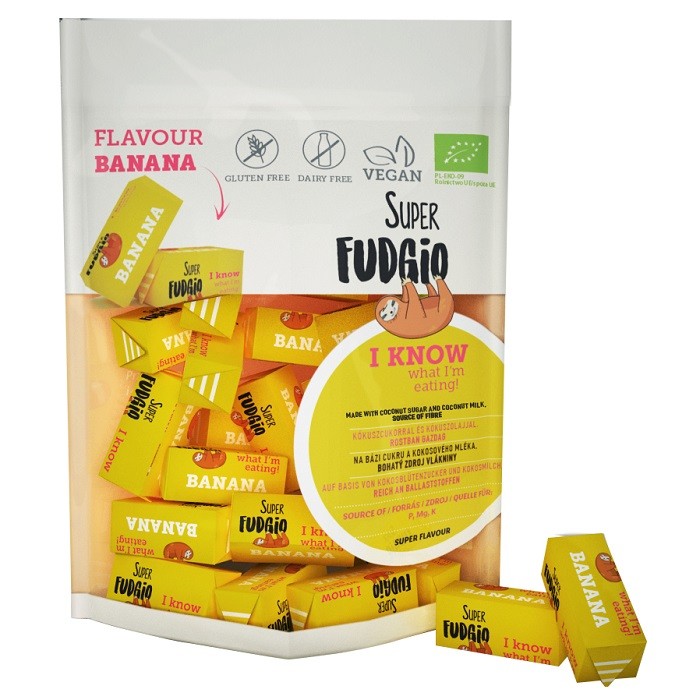 Caramele bio cu banane 150g Super Fudgio