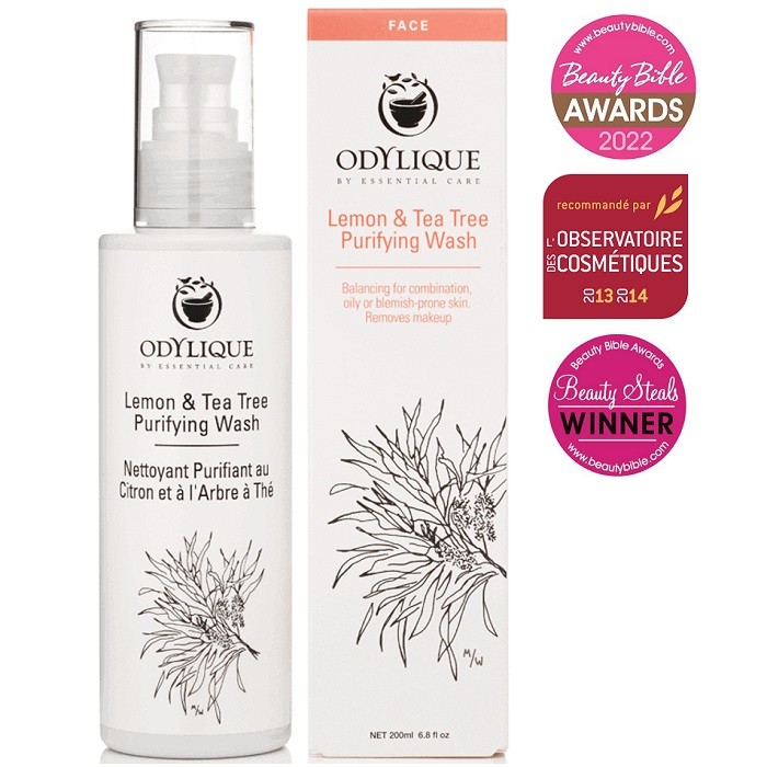Crema pt curatarea fatei cu lamaie si tea tree 200ml Odylique Organic
