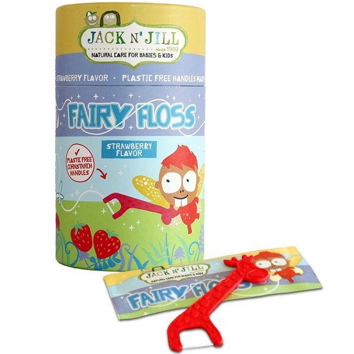 Ata dentara pt copii cu scobitori, aroma capsune Jack n Jill