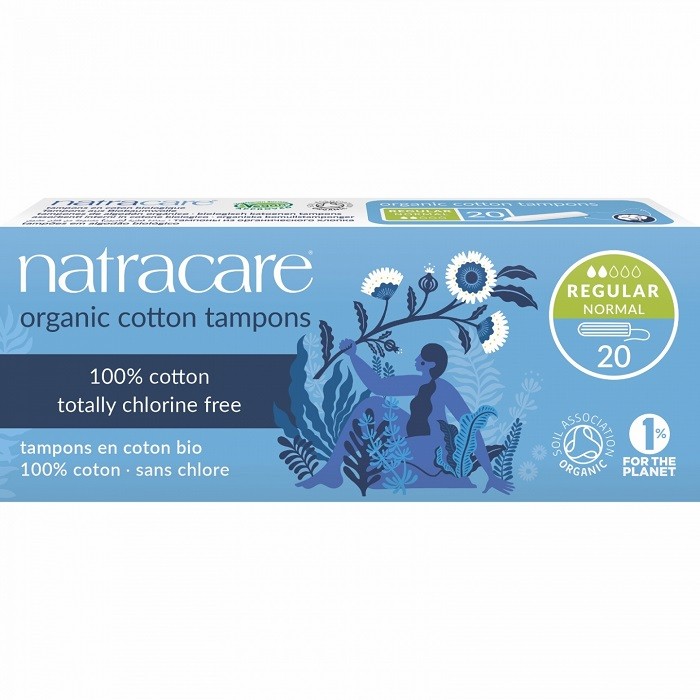 Tampoane din bumbac bio, Normal 2 picaturi 20 buc Natracare