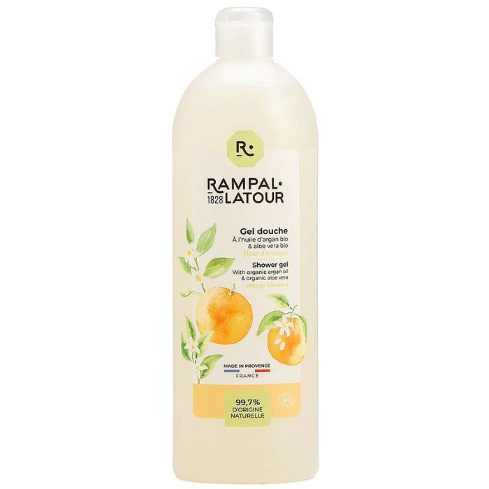 Gel de dus bio cu flori de portocal 1000ml Rampal Latour