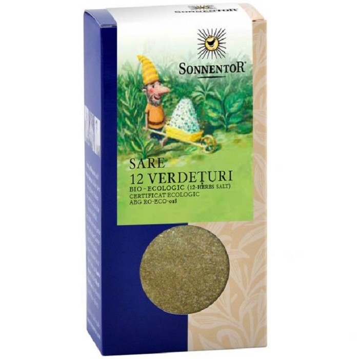 Sare fina de mare cu 12 verdeturi bio 120g Sonnentor