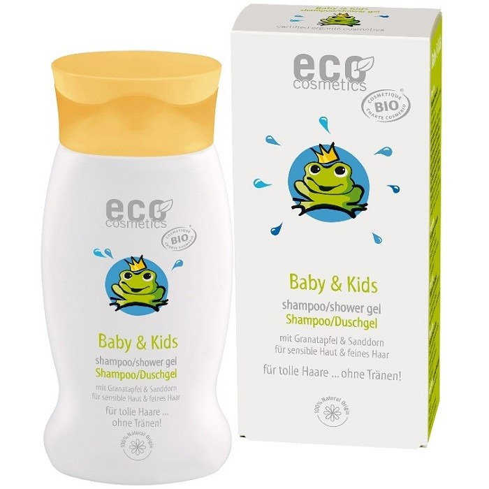 Sampon si gel de dus bebe cu rodie si catina alba 200ml Eco Cosmetics