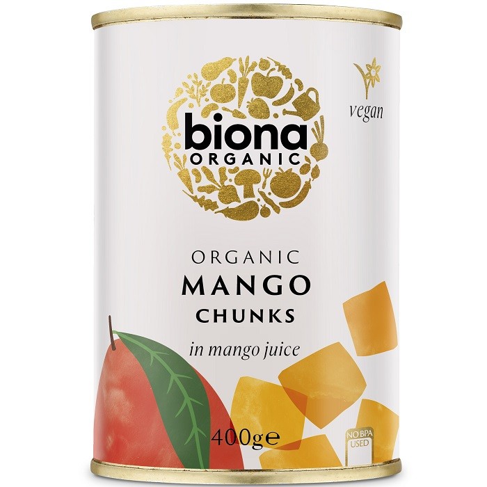 Mango bucati in suc de mango bio 400g Biona