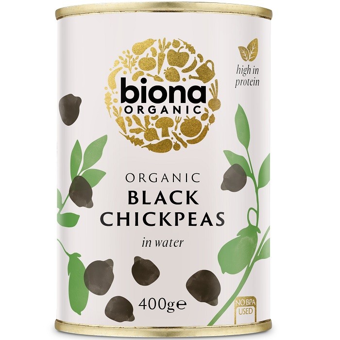Naut negru bio, fara sare 400g Biona
