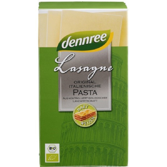 Lasagna din grau dur bio 250g Dennree