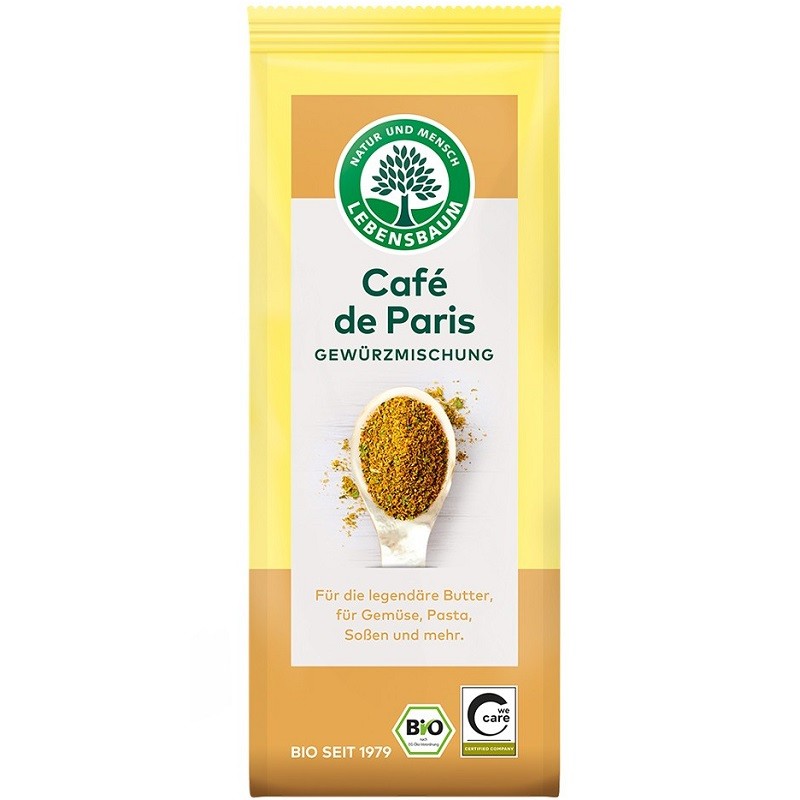 Mix de condimente pentru aromatizat unt bio, Cafe de Paris  50g Lebensbaum