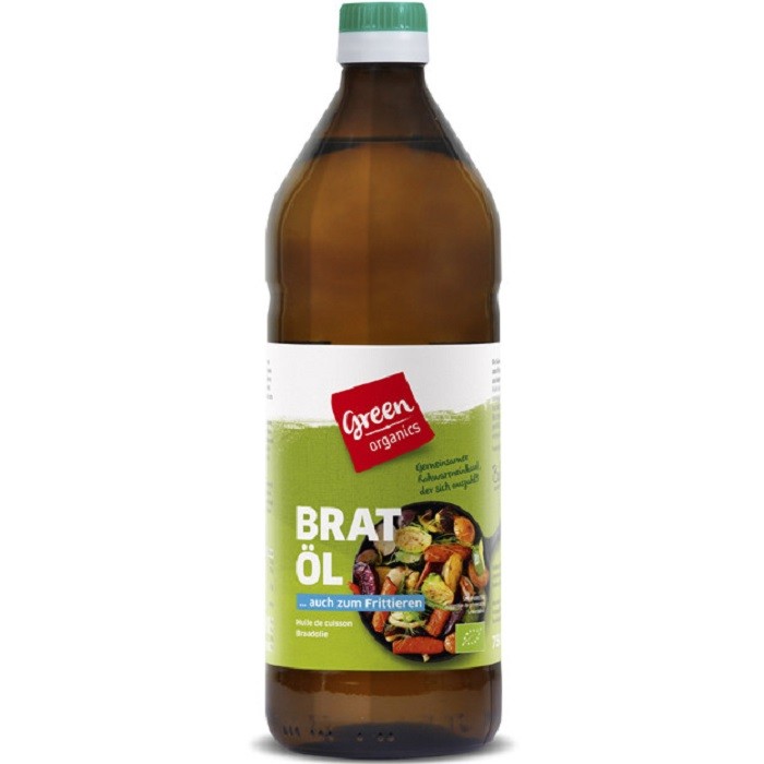 Ulei pentru prajit dezodorizat de floarea soarelui bio 750ml Green Organics