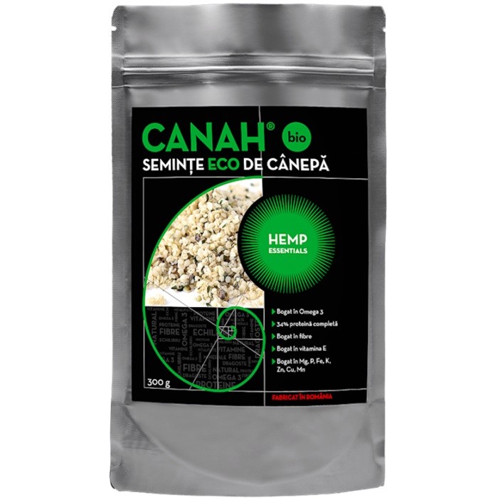 Seminte decorticate de canepa bio 300g Canah