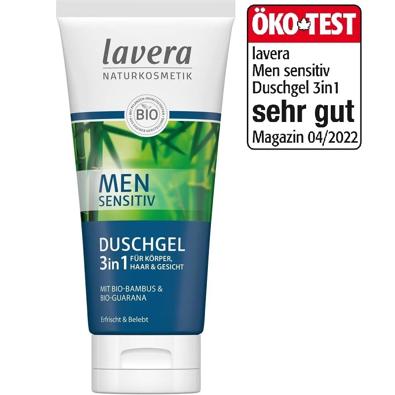 Gel de curatare 3 in 1 pentru barbati, bio vegan 200ml Lavera