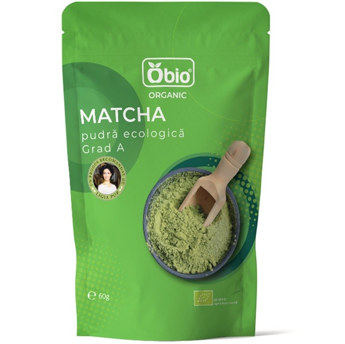Matcha ceai verde pudra bio 60g Obio