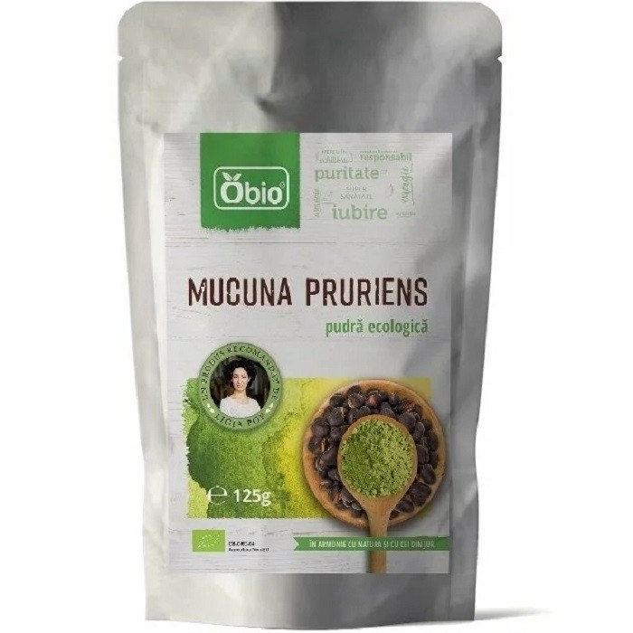 Mucuna pruriens pulbere bio 125g Obio