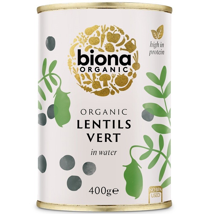 Linte verde du Puy bio, fara sare 400g Biona