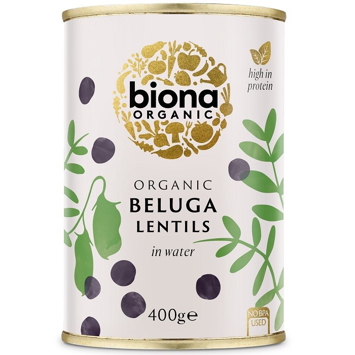 Linte neagra Beluga bio, fara sare 400g Biona