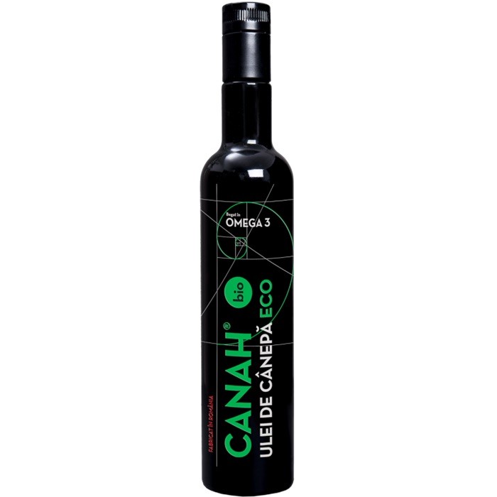 Ulei de canepa bio, presat la rece 500ml Canah