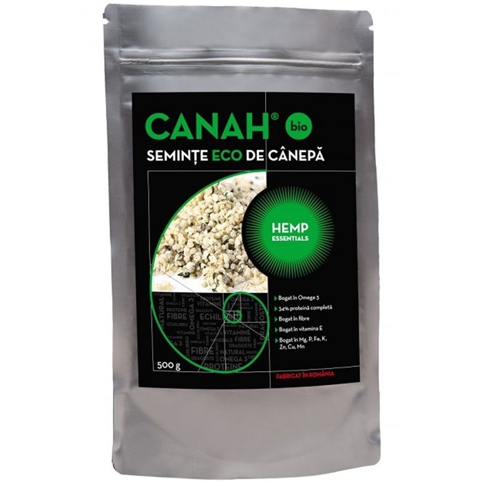 Seminte decorticate de canepa bio 500g Canah