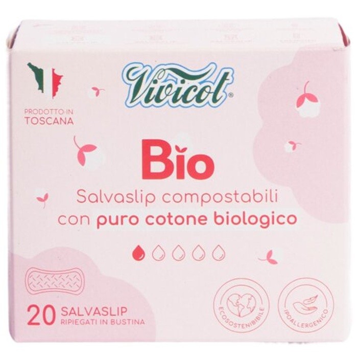 Protej slip din bumbac bio hipoalergenic, 1 picatura 20 buc Vivicot