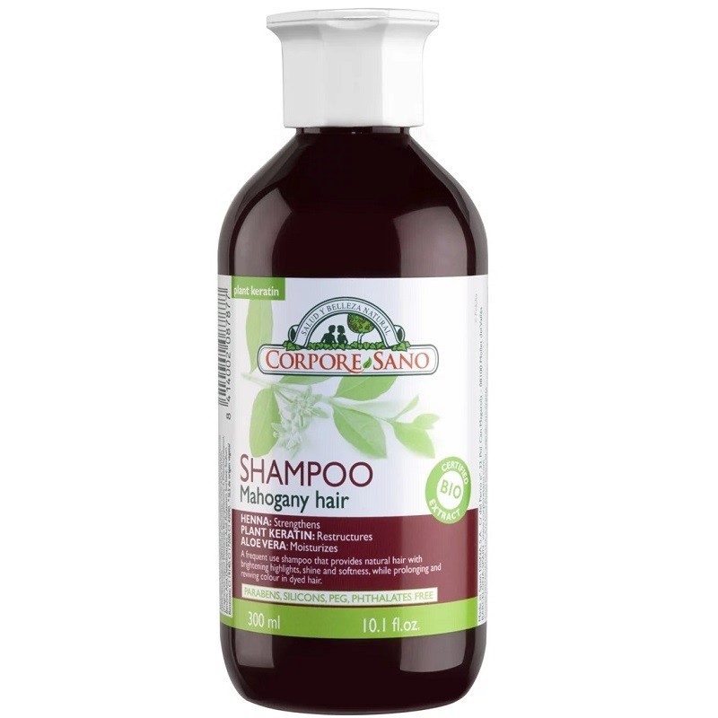 Sampon cu henna pentru par roscat 300ml Corpore Sano