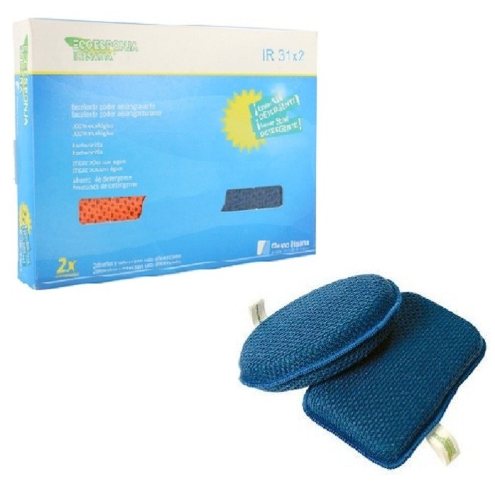 Burete magic Ecosponge, curatare fara detergent 2buc Irisana