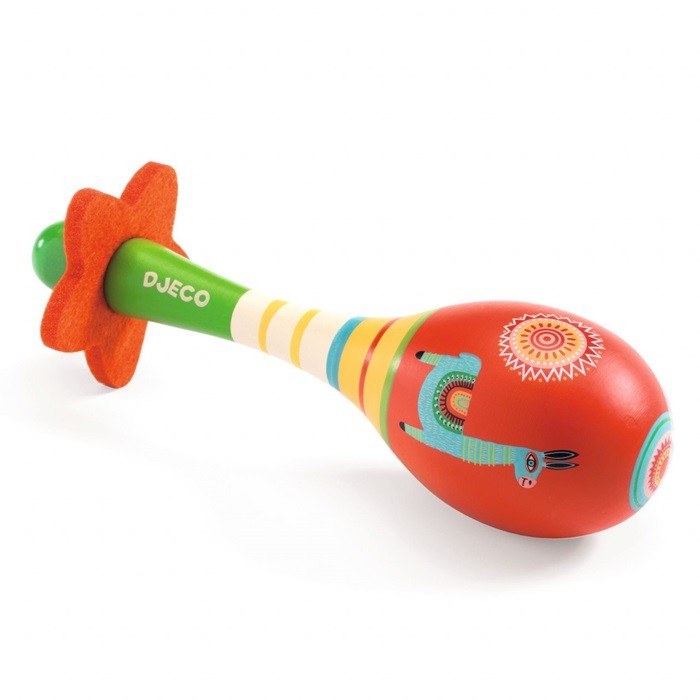 Instrument muzical Maracas Djeco, de la 1 an