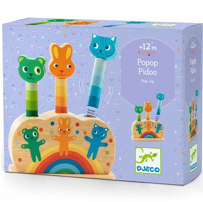 Jucarie pop-up Popop pidoo Djeco, de la 12 luni