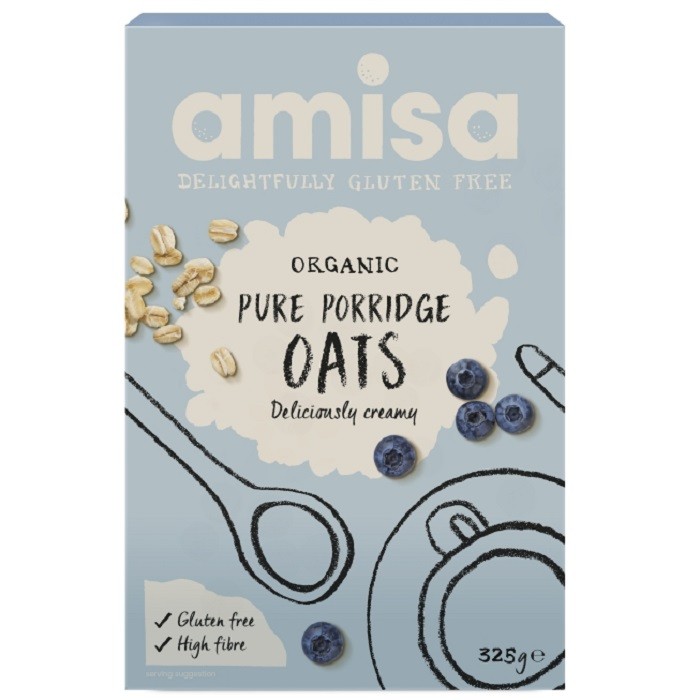 Porridge din ovaz bio, fara gluten 325g Amisa
