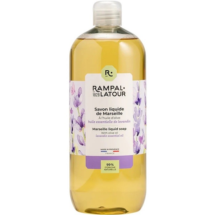 Sapun lichid de Marsilia cu lavanda bio 1000ml Rampal Latour