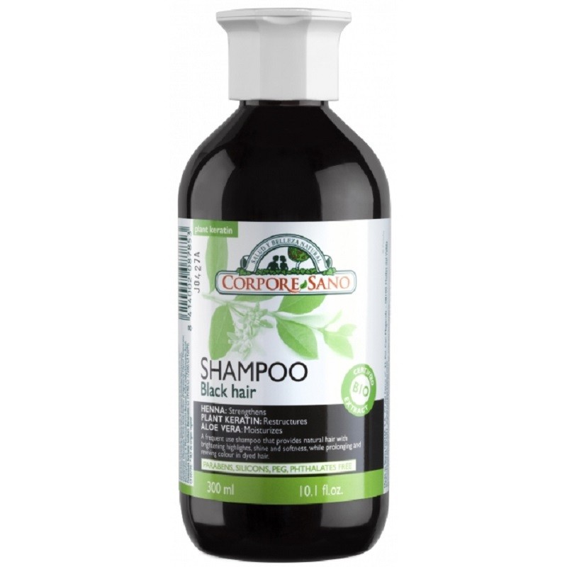 Sampon cu henna pentru par brunet 300ml Corpore Sano
