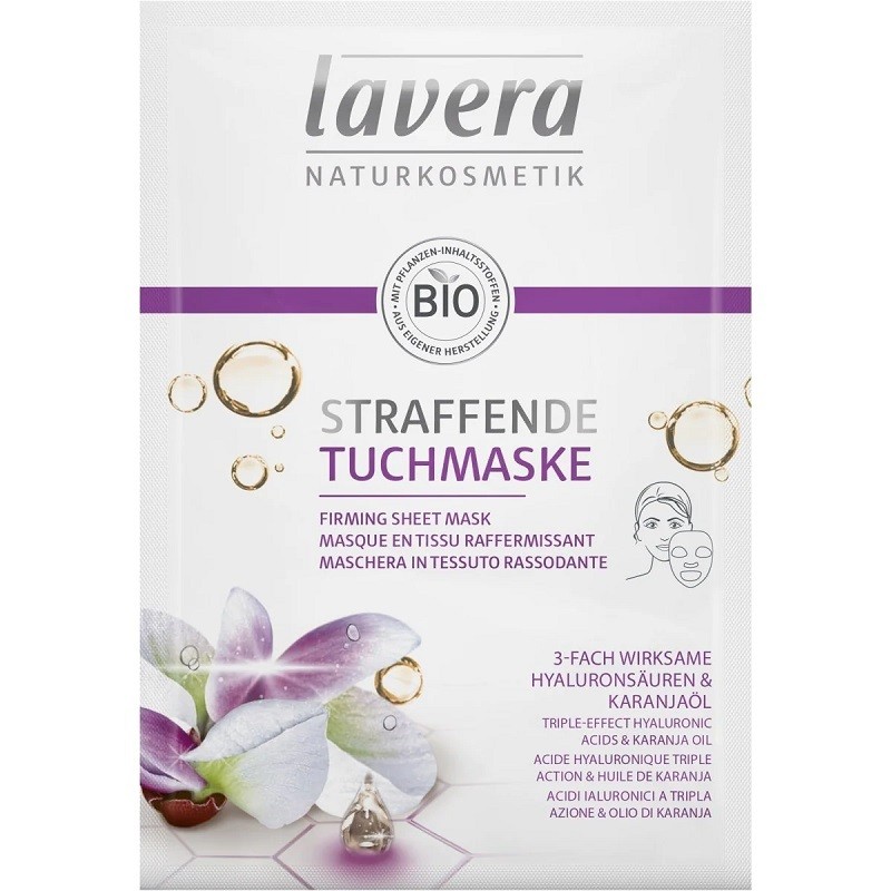 Masca de fata pt fermitate cu acid hialuronic si karanja 28g Lavera
