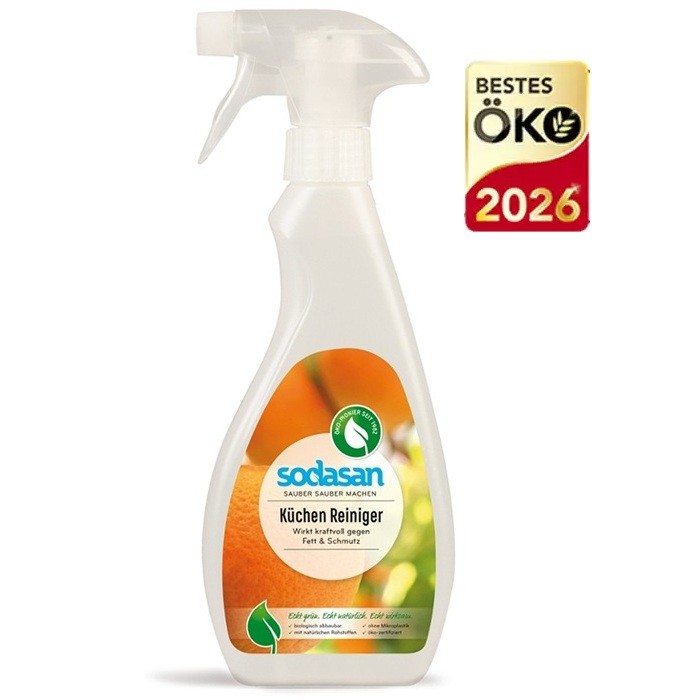 Solutie bio pentru curatat bucataria, cu pulverizator 500ml Sodasan