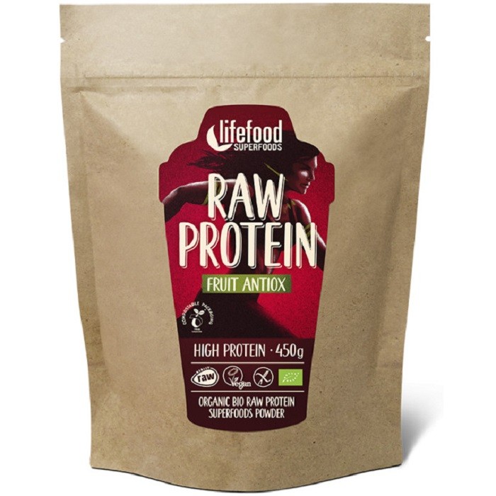 Raw Protein Pudra proteica Fruit Antiox Superfood raw bio 450g Lifefood