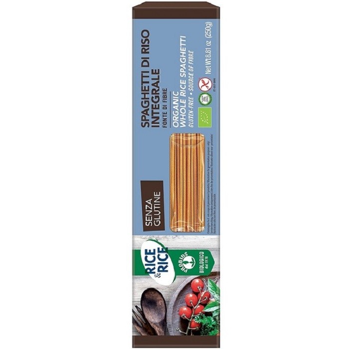 Spaghetti de orez integral bio, fara gluten 250g Probios