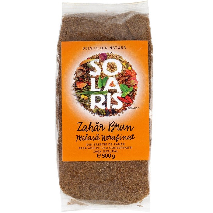 Zahar brun melasa nerafinat 500g Solaris