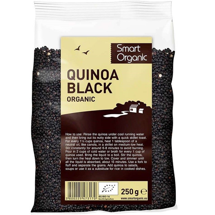 Quinoa neagra bio 250g Smart Organic