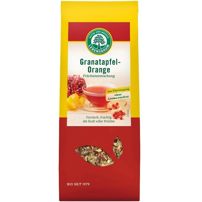 Ceai cu rodie si portocala bio 75g Lebensbaum