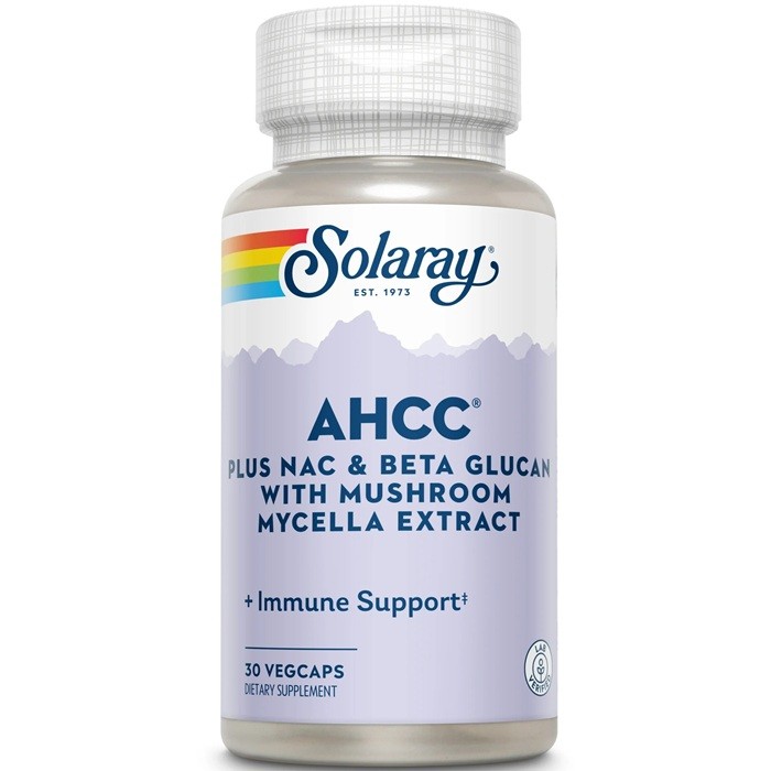 AHCC plus NAC & Beta Glucan 30 capsule vegetale Solaray