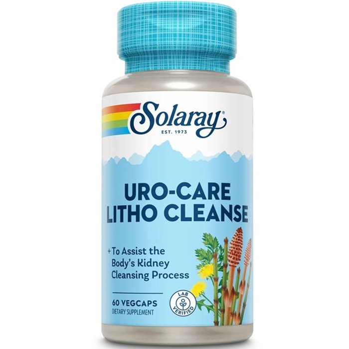 Uro-Care Litho Cleanse, sanatatea rinichilor 60 capsule vegetale Solaray