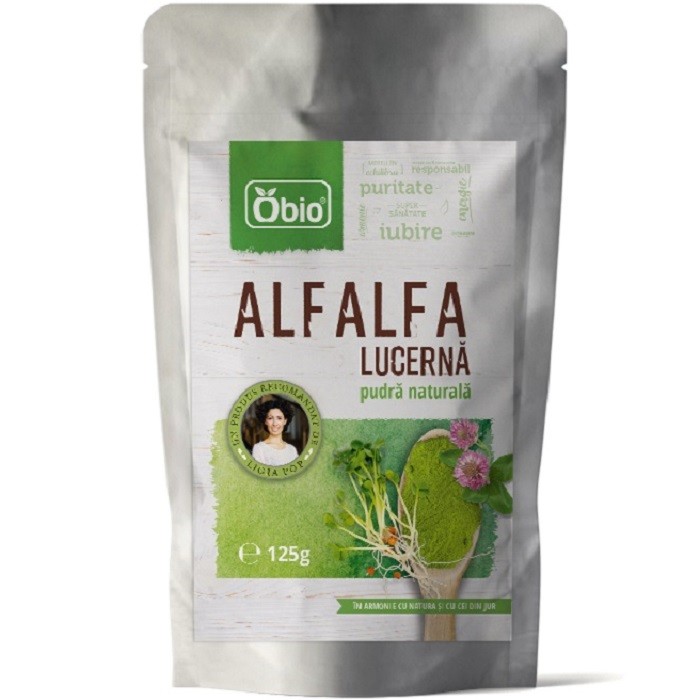 Alfalfa lucerna pudra bio 125g Obio