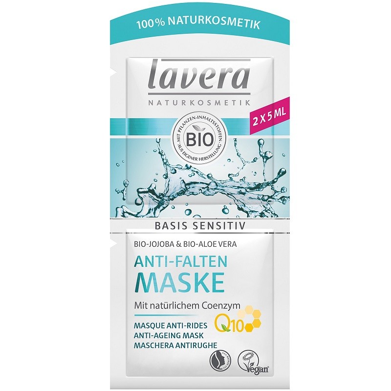 Masca antirid cu coenzima Q10, pentru toate tipurile de ten Basis Sensitiv 15ml Lavera