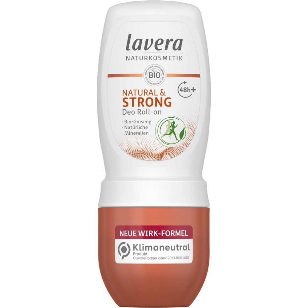 Deodorant roll-on Natural & Strong cu Ginseng bio 48h Lavera 50ml