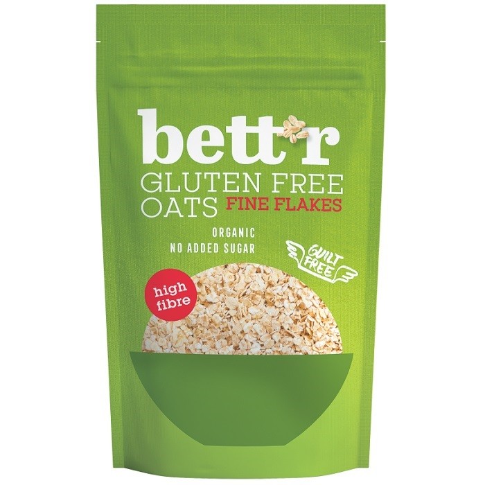 Fulgi de ovaz fini fara gluten bio 300g Bettr